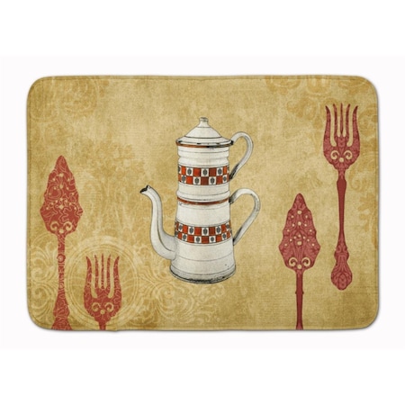 Carolines Treasures Teapot Welcome Machine Washable Memory Foam Mat SB3088RUG